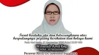 Perawat RSUD Dr Soetomo Surabaya tutup usia karena terinfeksi COVID-19. (Foto: Dok PPNI Jawa Timur)