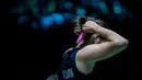 <p>Pebulu tangkis tunggal putri Thailand, Ratchanok Intanon mengikat rambutnya dalam laga final Indonesia masters 2025 melawan wakil Korea Selatan, Sim Yu-jin di Istora Senayan, Jakarta, Minggu (26/01/2025). (Bola.com/Bagaskara Lazuardi)</p>
