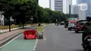 Jalur sepeda di Jakarta diatur dalam Peraturan Gubernur Nomor 128 Tahun 2019. (Liputan6.com/Herman Zakharia)