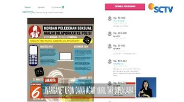 Prihatin atas kasus hukum yang menimpa Nuril, warganet menggalang dana lewat sebuah situs agar Baiq Nuril bisa bebas.