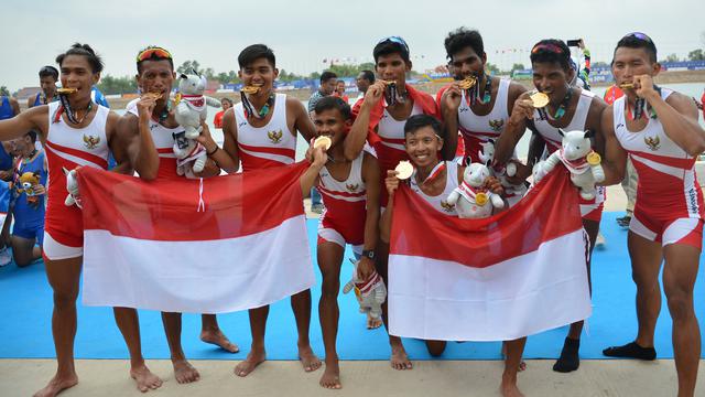 Dayung Rebut Emas Kesembilan Indonesia