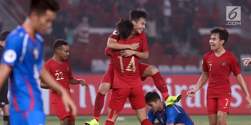 Penyisihan Grup A Piala AFC 2018, Timnas Indonesia U-19 Tekuk Chinese Taipei