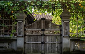 Inspirasi Model Gerbang Buah untuk Teras Rumah Desa (Image by Gemini AI)