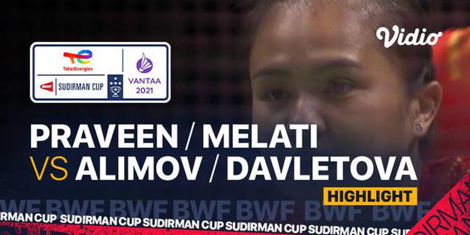VIDEO: Praveen Jordan / Melati Daeva Oktavianti Antar Tim Indonesia Kalahkan Rusia 5-0 di Piala Sudirman 2021