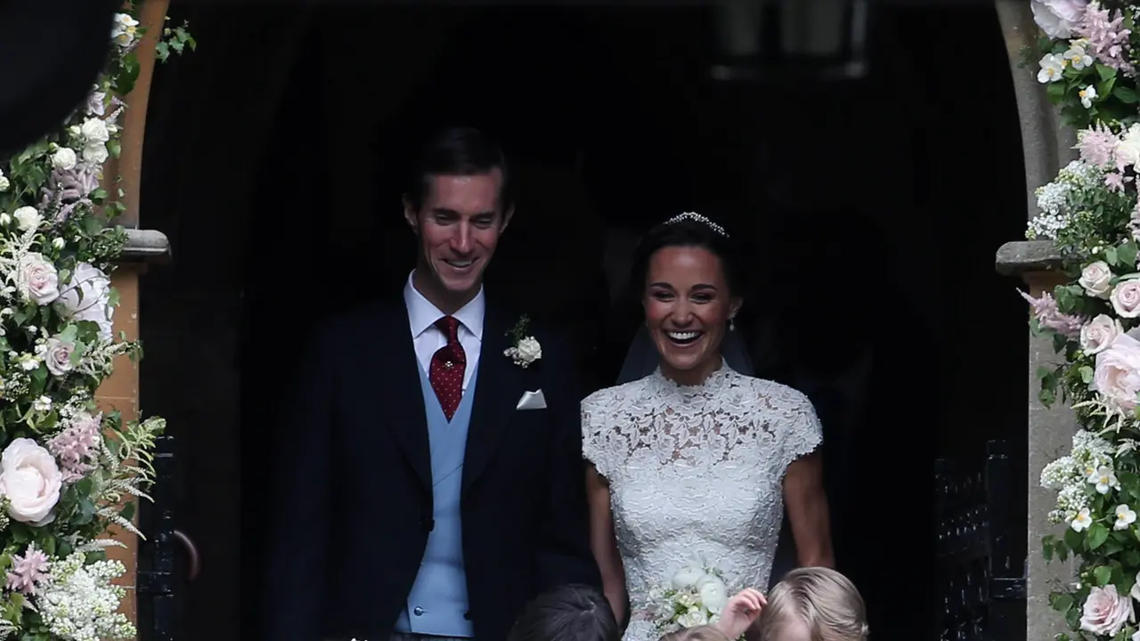 20170520-Pangeran George dan Putri Charlotte di Pernikahan Pippa Middleton-AP