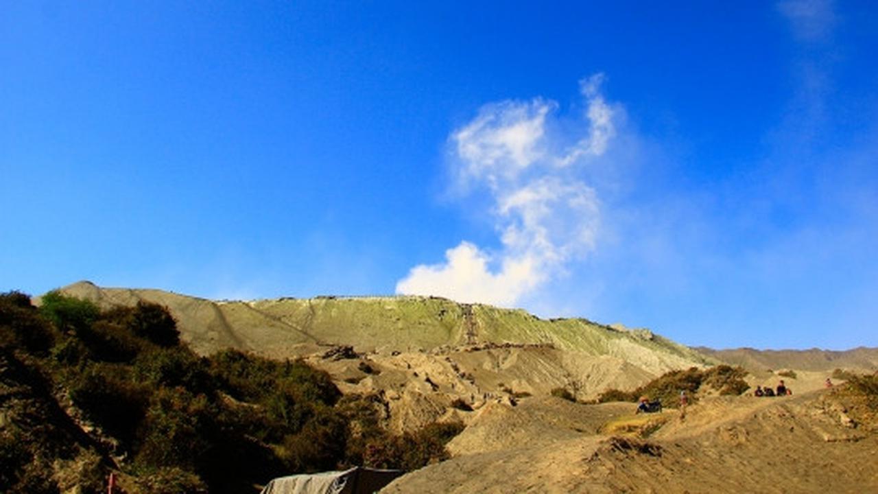 Menjelajahi padang pasir Bromo