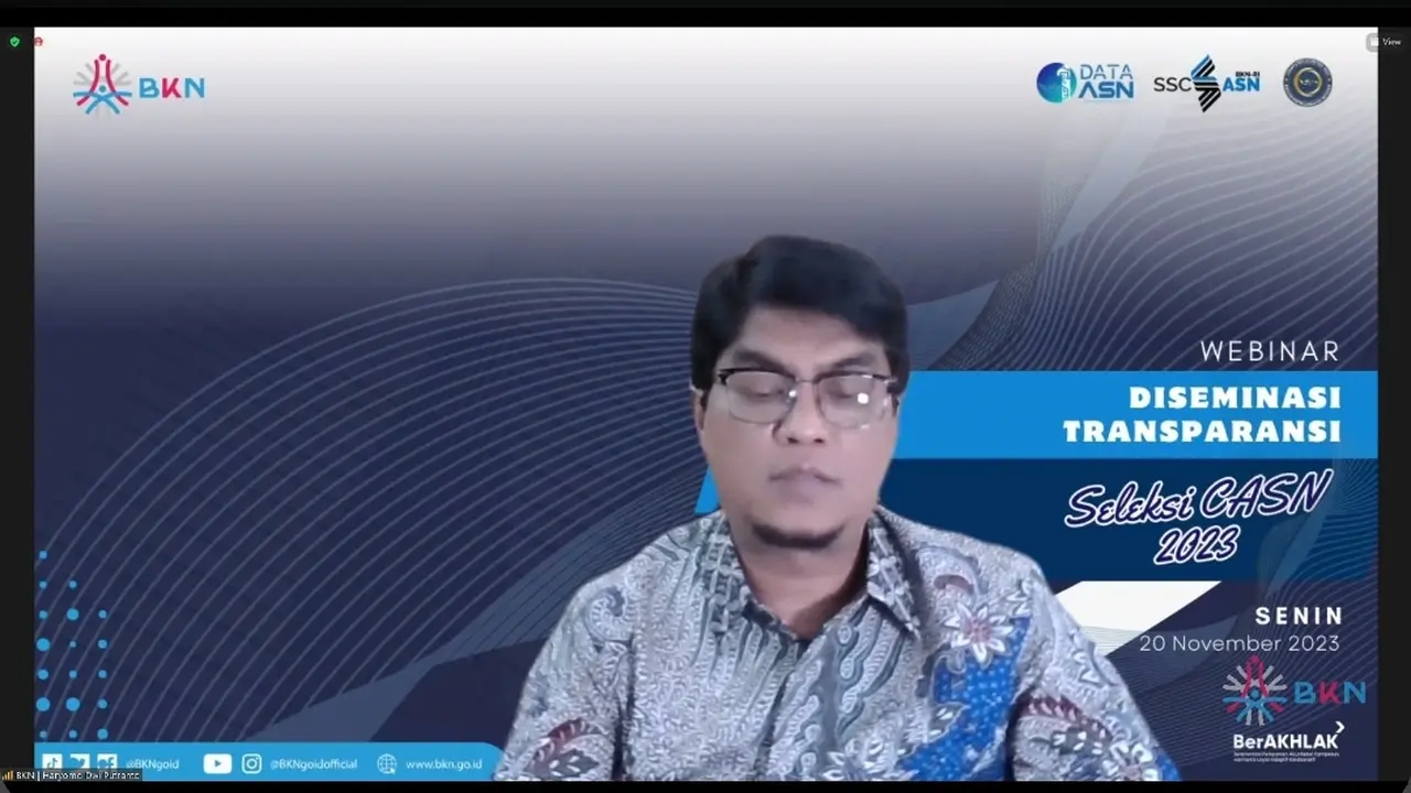 Pelaksana Tugas (Plt) Kepala Badan Kepegawaian Negara (BKN) Haryomo Dwi Putranto