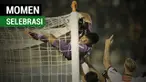 Berita video momen kiper Bali United, Wawan Hendrawan, bergelantung di gawang saat perempat final Piala Presiden 2018 mendapat apresiasi.