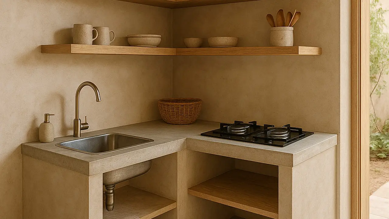 7 Desain Dapur Kecil Tanpa Kitchen Set yang Tetap Menawan, Solusi Praktis untuk Rumah Minimalis