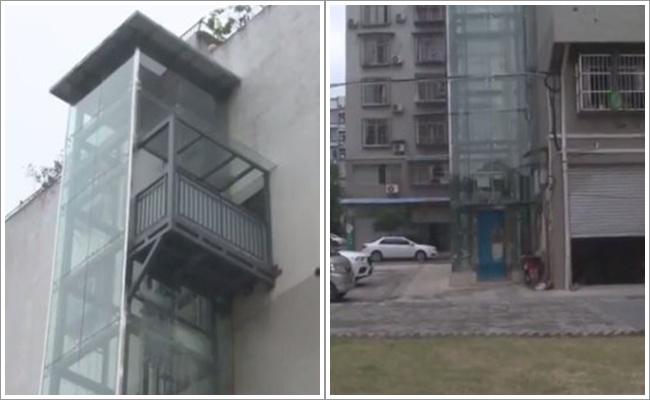 Lift pribadi yang dibangun oleh seorang ayah mertua di China untuk menantunya/copyright shanghaiist.com