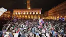 Bologna menang 2-0 di kandang Napoli pada pekan ke-36 Serie A 2023/2024, Sabtu (11/5/2024). Tim asuhan Thiago Motta itu menang berkat gol-gol Dan Ndoye menit 9 dan Stefan Posch menit 12. (Guido Calamosca/LaPresse via AP)