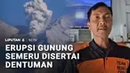 Gunung Semeru di Lumajang, Jawa Timur, kembali erupsi, Minggu pagi. Terekam dalam CCTV, erupsi teramati hingga 17 kali.