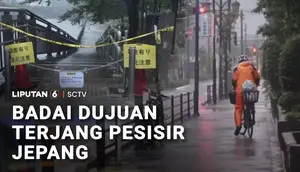 Badai Dujuan Melanda Jepang, Angin Kencang dan Hujan Picu Tanah Longsor di Kanto