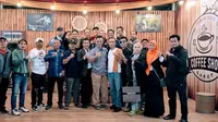 Kopdar Kodim 0611 Garut bersama perwakilan PWI, AWI, PWRI, IWO dan IWOI menjelang Pilkada serentak Garut 2024. (Liputan6.com/Jayadi Supriadin)