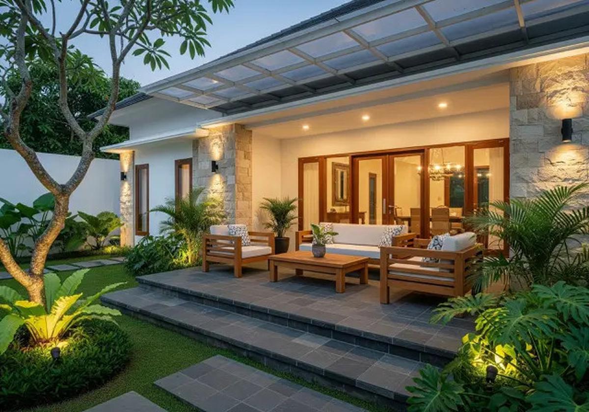 10 Model Rumah 1 Lantai dengan Teras Depan Luas, Inspirasi Hunian Nyaman dan Estetik