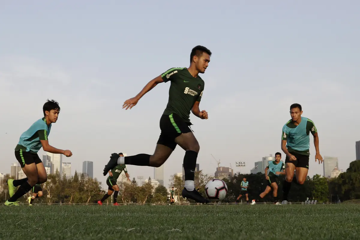 Latihan Timnas Indonesia U-22