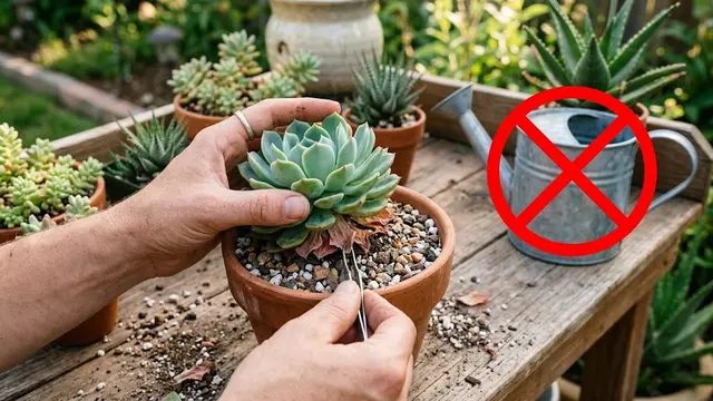 Cara Menghilangkan Daun yang Mati pada Tanaman Sukulen/AI Generated