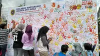 Deklarasi Masyarakat Indonesia Anti-Hoax. (Liputan6.com/Ika Defianti)