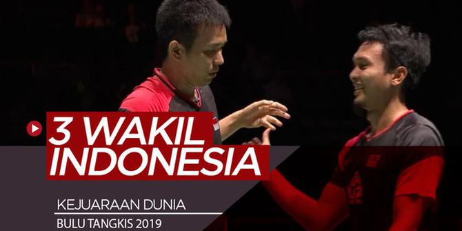 VIDEO: 3 Wakil Indonesia di Semifinal Kejuaraan Dunia Bulu Tangkis 2019