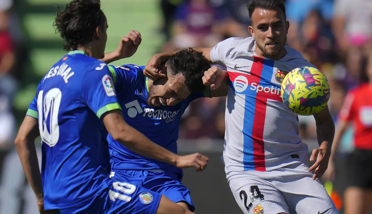 Barcelona harus puas meraih satu poin saat menghadapi tuan rumah Getafe dengan skor imbang tanpa gol. (AP Photo/Manu Fernandez)