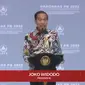 Presiden Joko Widodo (Jokowi) saat membuka Rapat Koordinasi Nasional Penanggulangan Bencana di JIExpo Kemayoran, Jakarta, Kamis (2/3/2023). (Foto: Tangkapan Layar Youtube)