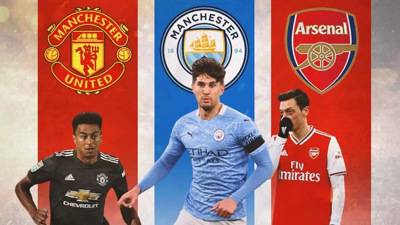 Ilustrasi - Jesse Lingard, John Stones, Mesut Ozil