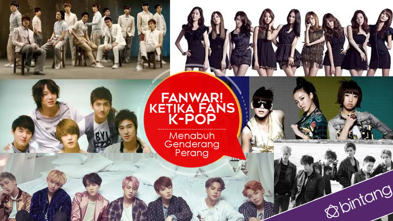[Bintang] Infografis Fanwar K-Pop
