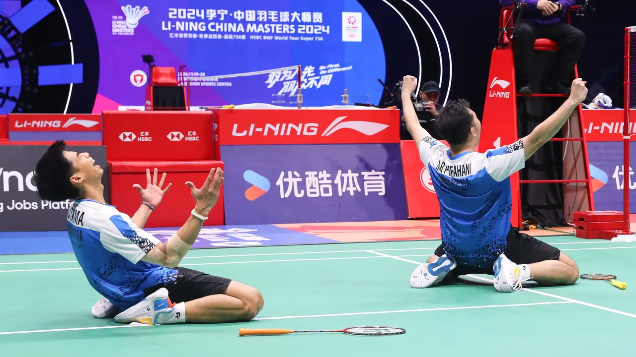 Sabar Karyaman Gutama/Moh Reza Pahlevi Isfahani - China Masters 2024 - Bulu Tangkis