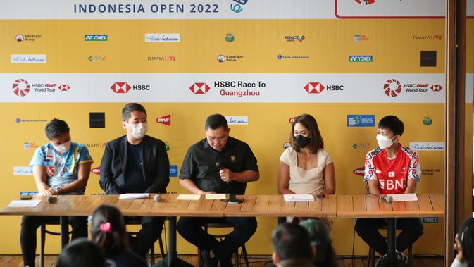<p>Sekretaris Jenderal PP PBSI Muhammad Fadil Imran dalam acara jumpa pers Indonesia Open 2022 di Jakarta, Rabu (25/5/2022). (foto: PP PBSI)</p>