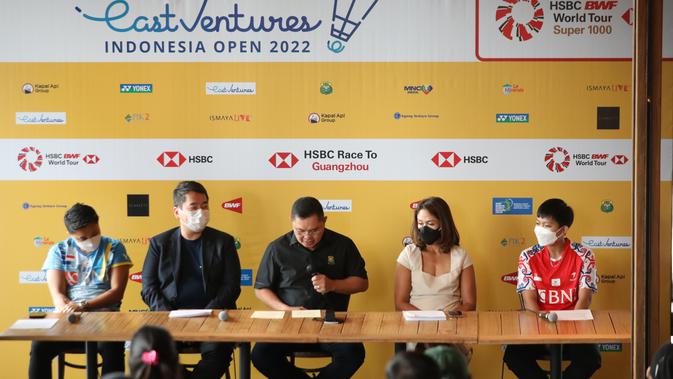 <p>Sekretaris Jenderal PP PBSI Muhammad Fadil Imran dalam acara jumpa pers Indonesia Open 2022 di Jakarta, Rabu (25/5/2022). (foto: PP PBSI)</p>
