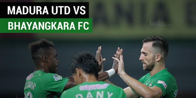 VIDEO: Highlights Liga 1 2017, Madura United Vs Bhayangkara FC 1-3