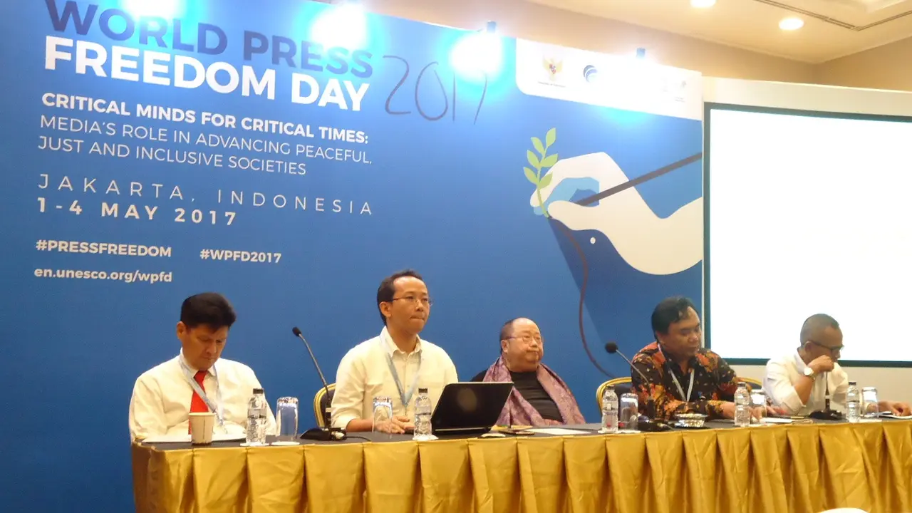 Eko Sulistyo di diskusi World Press Freedom Day 2017