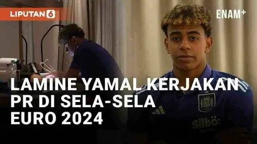 VIDEO: Momen Lamine Yamal Kerjakan PR Sekolah Saat Bela Timnas Spanyol Euro 2024