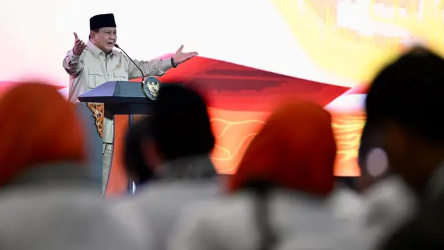 Presiden Prabowo Subianto menghadiri Munas VI PKS, Jakarta pada Senin (29/9/2025).