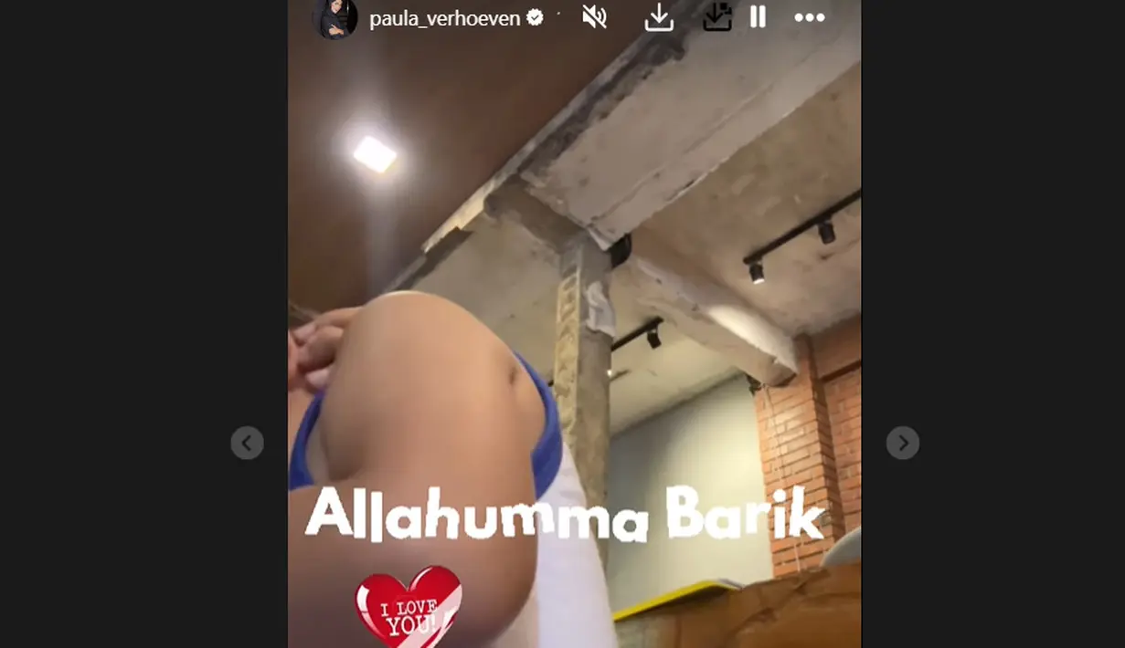 Setelah Baim Wong mengungkap penyebab perceraian mereka, Paula Verhoeven beberapa kali mengunggahn video kebersamaannya dengan anak. (Foto: Instagram/ paula_verhoeven)