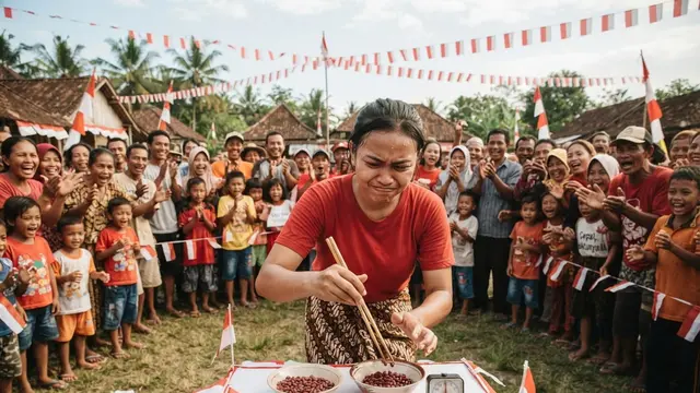 Lomba Kemerdekaan 17 Agustus 1945 HUT RI Ke-81 yang Unik