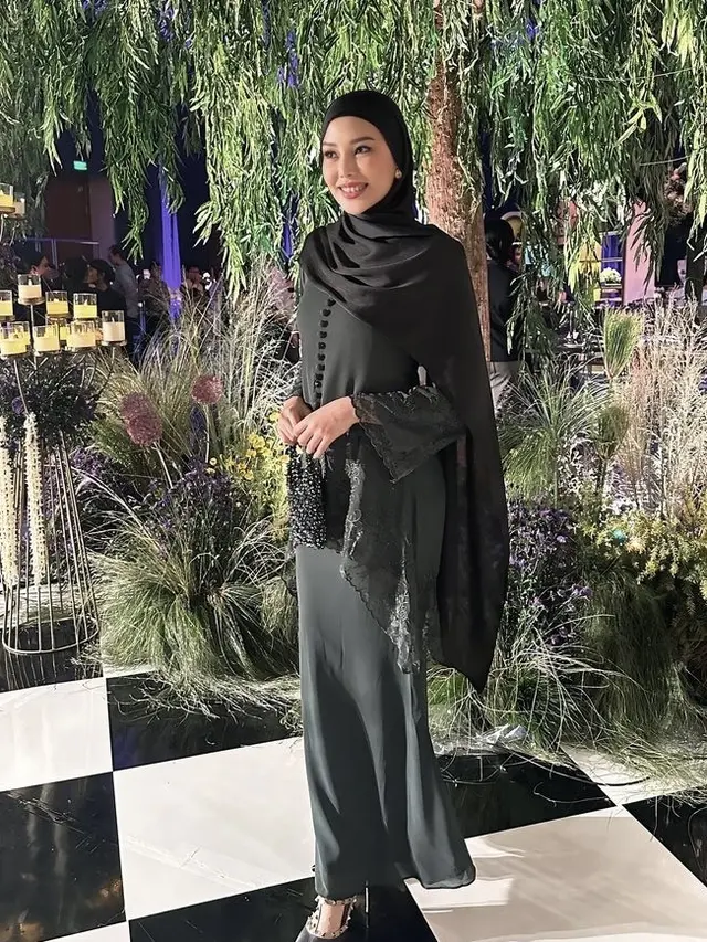 Dara Arafah  saat Hadir Pernikahan Aaliyah Massaid dan Thariq Halilintar.