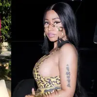 Kylie Jenner dan Nicki Minaj hadir di pesta yang digelar usai Coachella. (Fitness class)