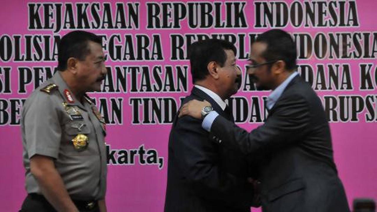 KPK, Polri, Kejagung perangi korupsi