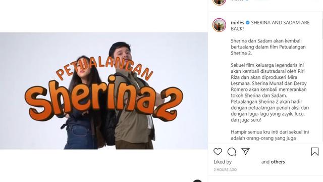 Petualangan Sherina 2 (Instagram/ mirles)