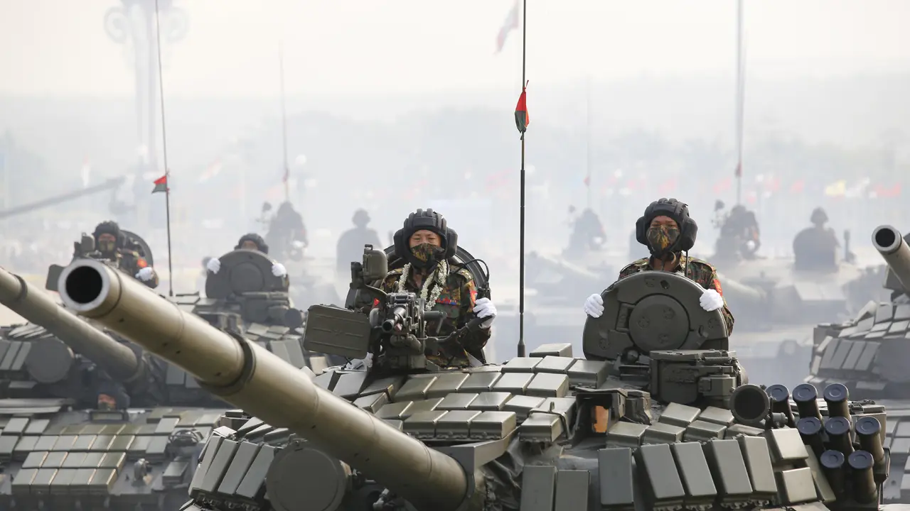 Myanmar Gelar Parade Militer di Hari Angkatan Bersenjata