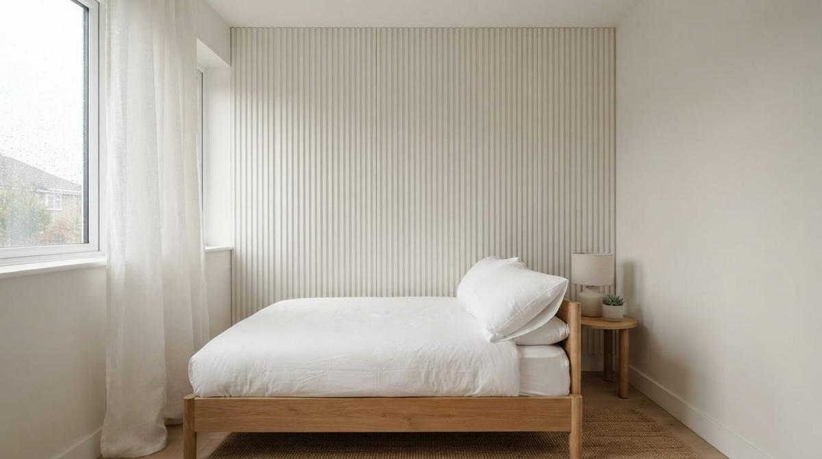 Ide Dinding Aksen untuk Kamar Tidur Berukuran Kecil