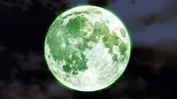 Bulan berwarna hijau pada 20 April 2016? (Credit: Space.com/Karl Tate)