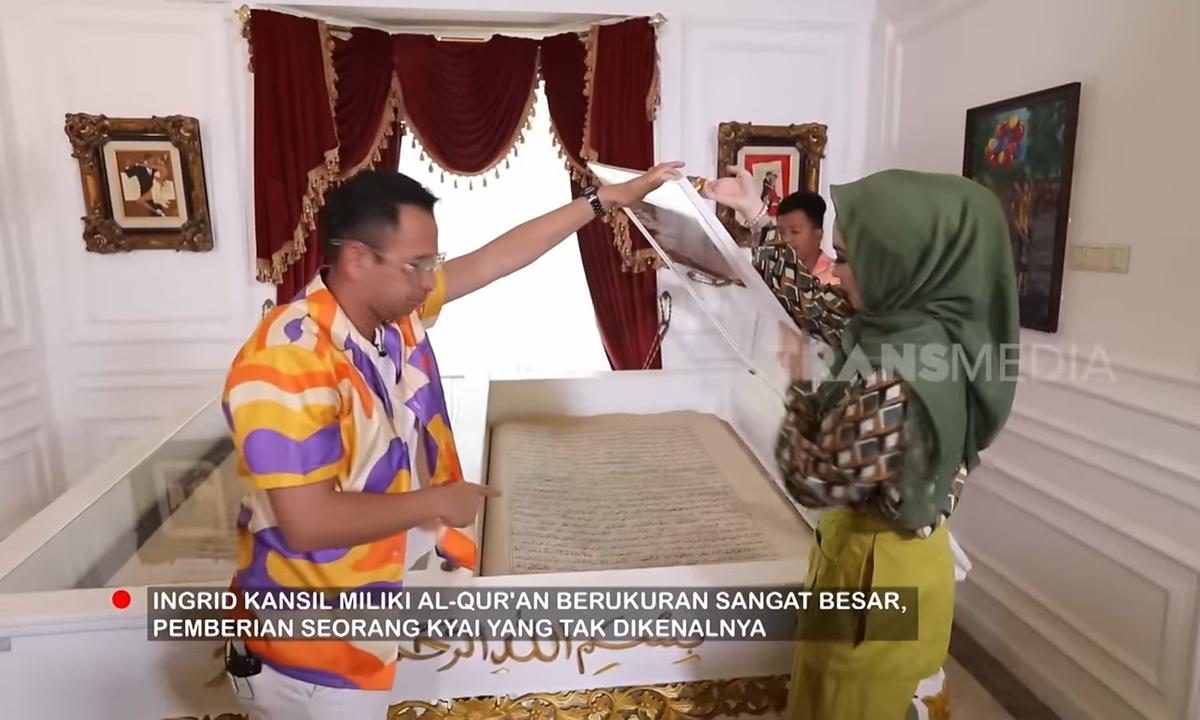 Seluas 4.000 Meter, Potret Ruang Penyimpanan Al Quran Super Besar di Rumah Inggrid Kansil - Pemberian Kyai Tak Dikenal