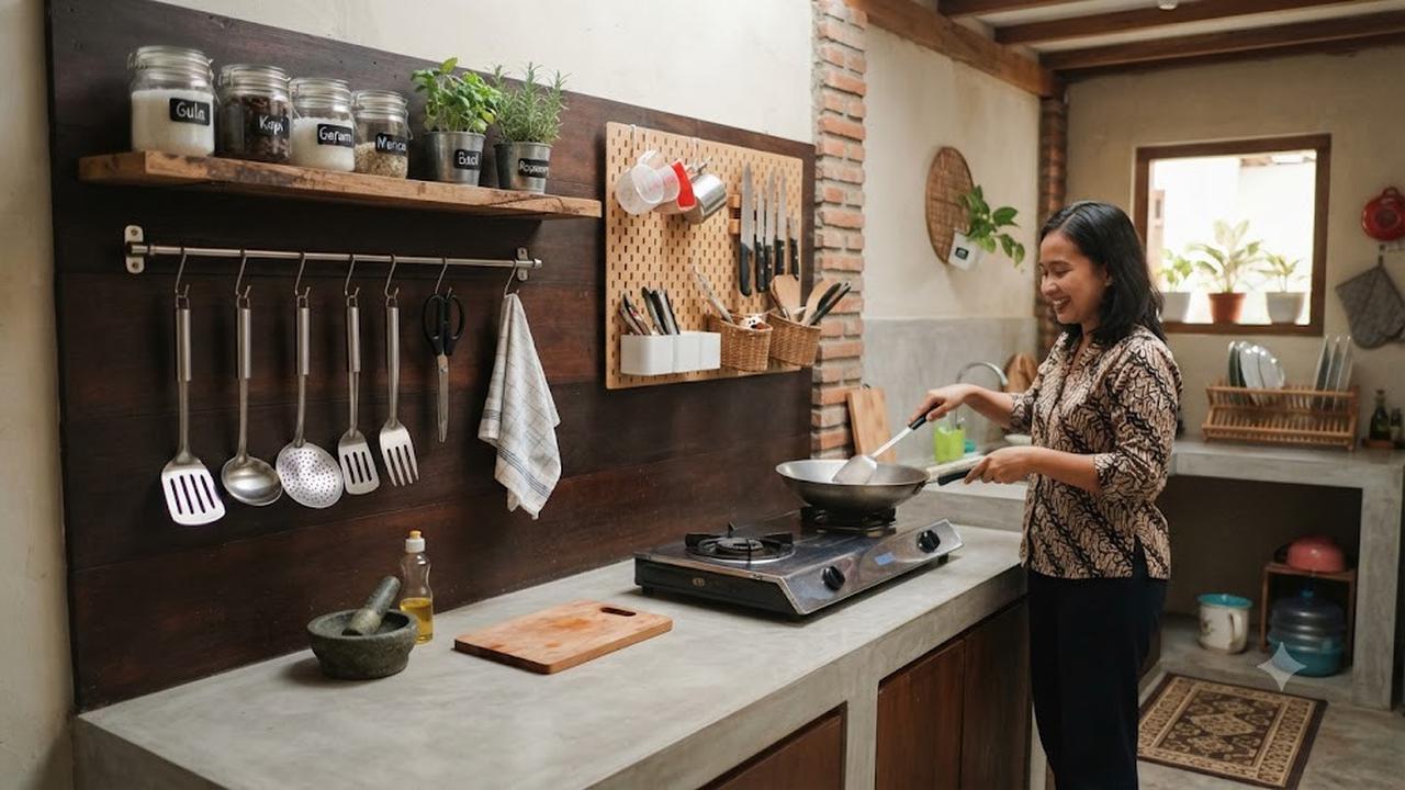 Manfaatkan Dinding sebagai Tempat Penyimpanan