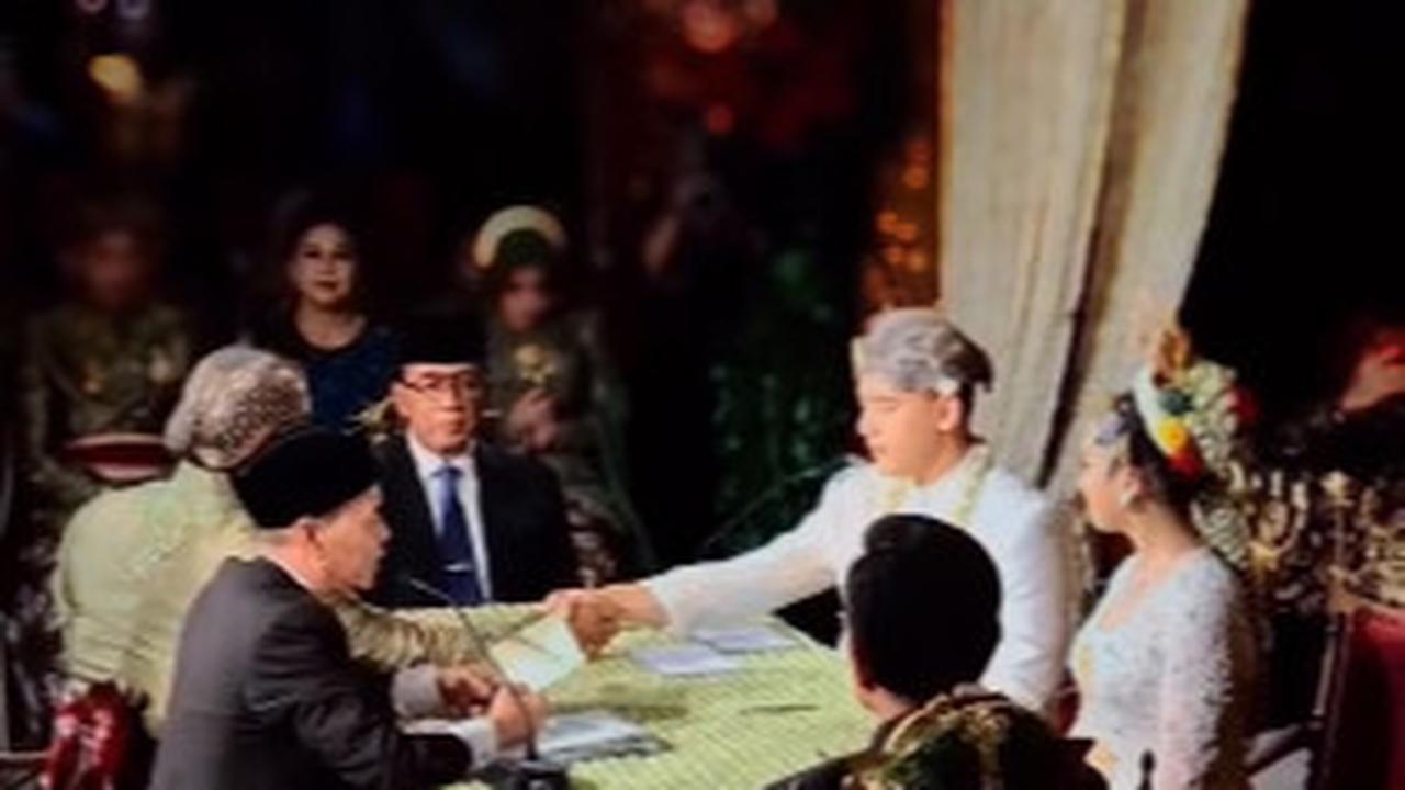 Tiga Mantan Wapres Duduk Sejajar Hadiri Akad Nikah Putri Andika Perkasa