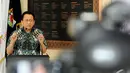 Ketua DPD menegaskan mengenai peran dan fungsi DPD RI di Legislatif Parlemen bersama DPR-MPR, Jakarta, Senin (22/12/2014). (Liputan6.com/Andrian M Tunay)