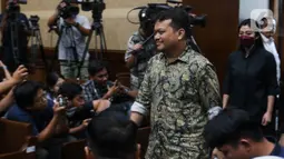 Sidang lanjutan kali ini untuk mendengar keterangan dari sembilan orang saksi yang dihadirkan Jaksa Penuntut Umum (JPU) pada Komisi Pemberantasan Korupsi (KPK). (Liputan6.com/Herman Zakharia)