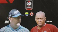 Piala Menpora - Persib Bandung Vs Persija Jakarta - Head to Head Pelatih (Bola.com/Adreanus Titus)