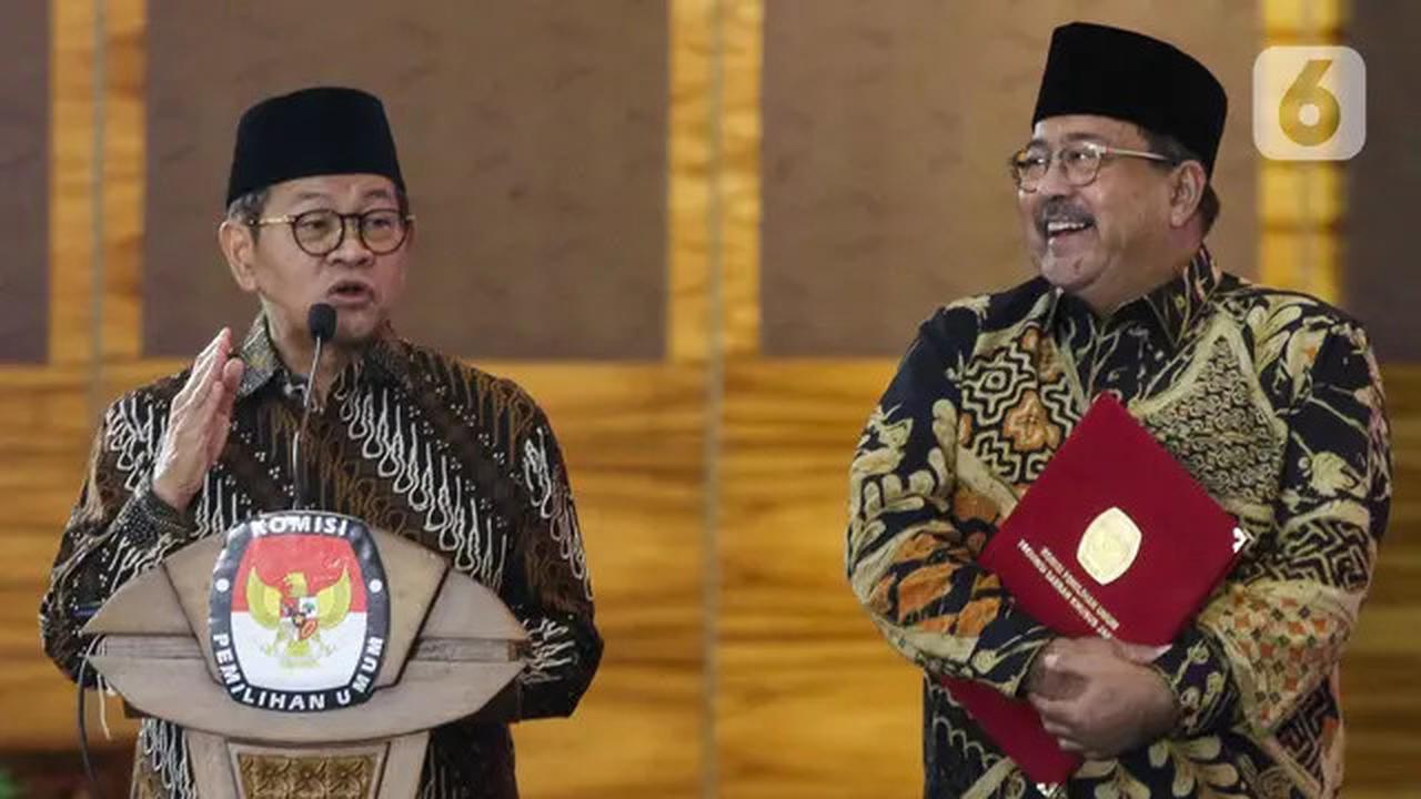 Sah, Pramono Anung-Rano Karno Jadi Gubernur dan Wakil Gubernur Jakarta Terpilih
